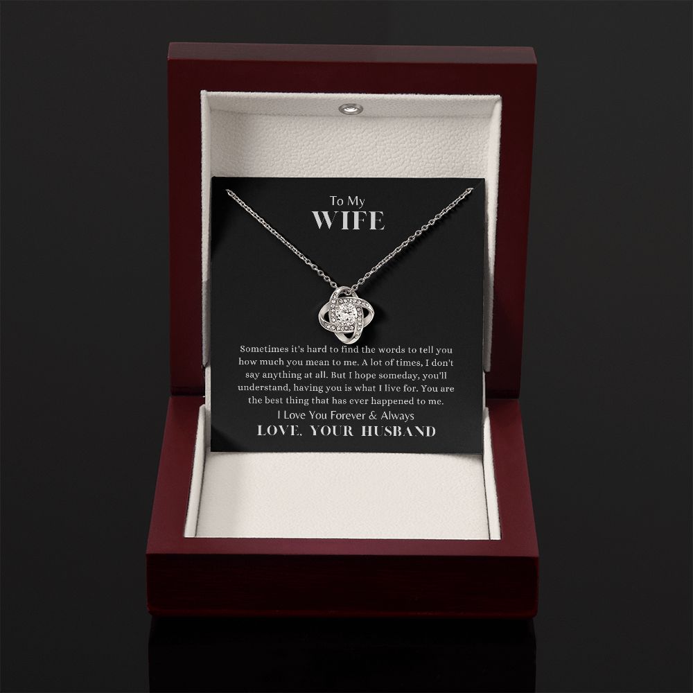 Love Knot Forever & Always Necklace