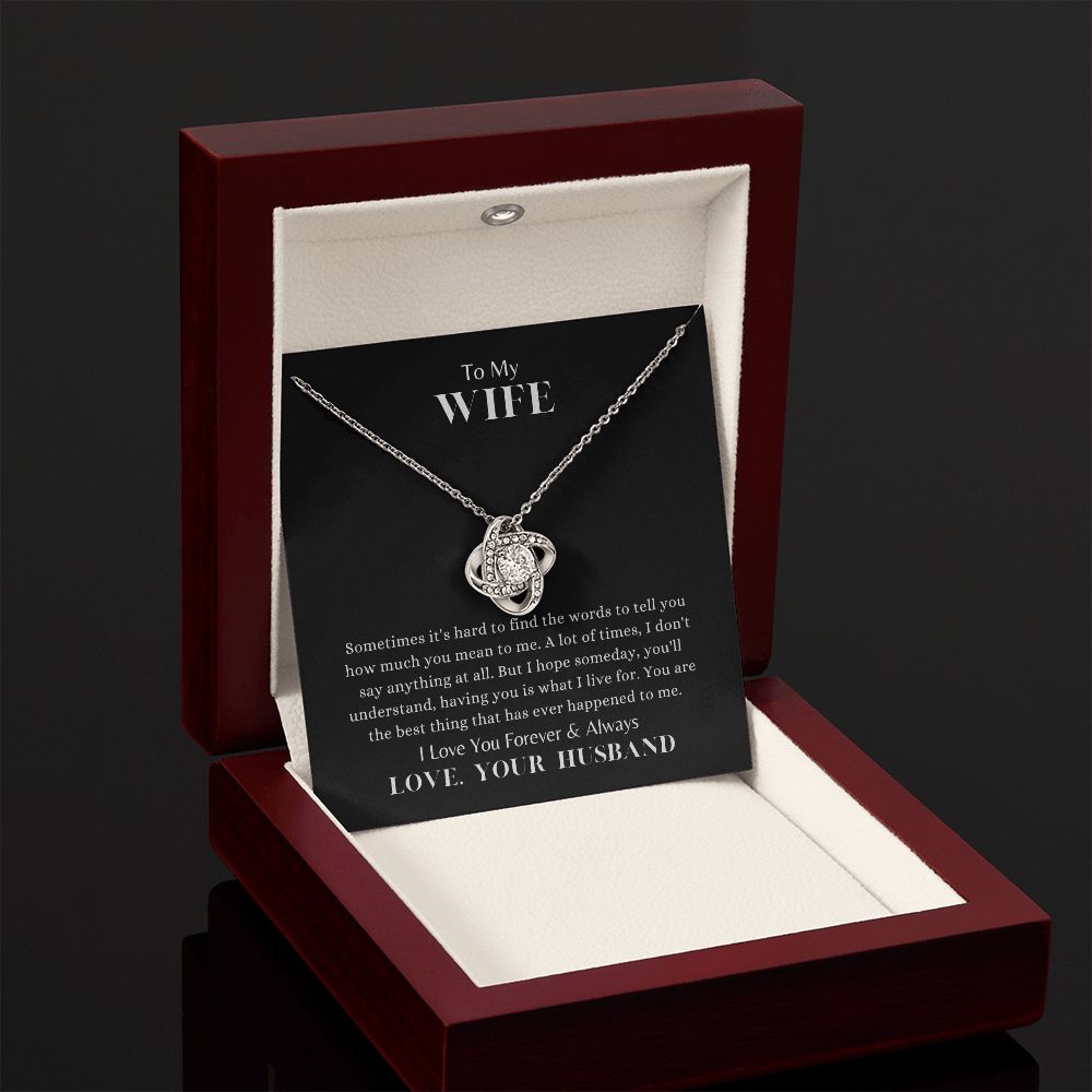 Love Knot Forever & Always Necklace