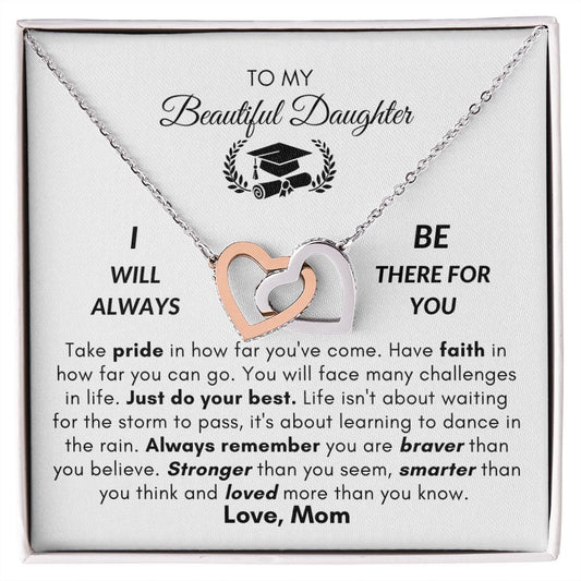 Daughter Graduation | Always Be There- Sweetest Hearts Necklace