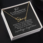 Beautiful Girl Graduation | Behind You All You Memories Proud of You - Signature Name Necklace