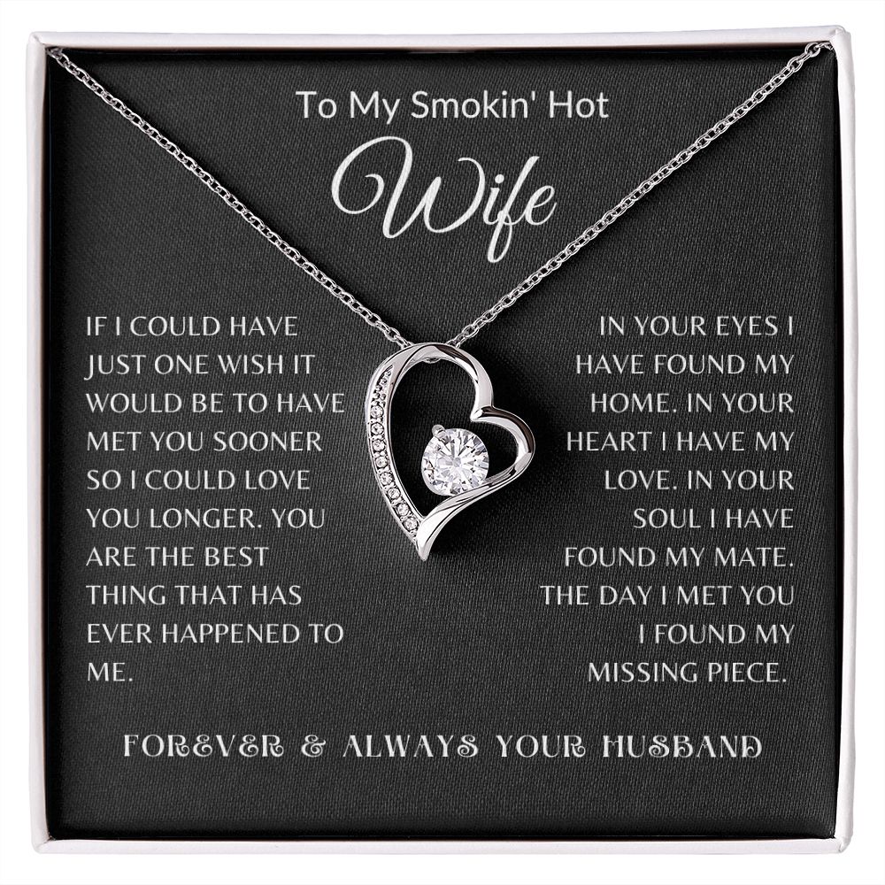 Heart Necklace For Your Smokin Hot Wife. Melt Her Heart This Valentines Day