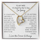 Forever Love Necklace Romantic Apology Silver